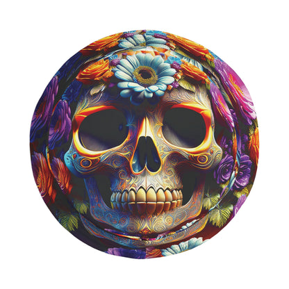 Halloween - Floral Skull Pumpkin Bucket Hat